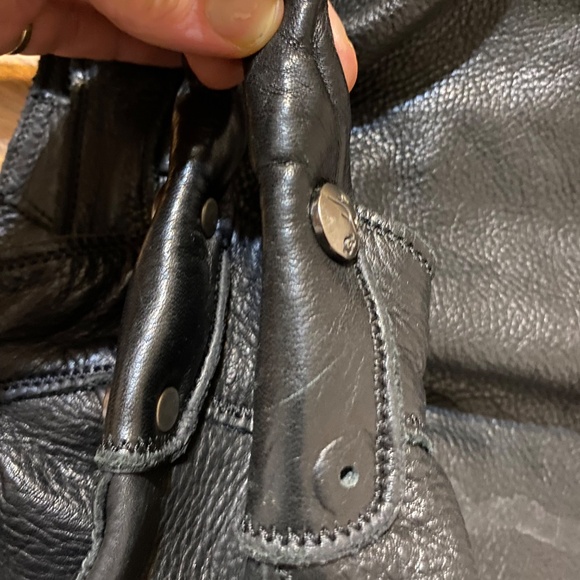 Lucky Brand slouchy black leather hobo bag. - Picture 15 of 16